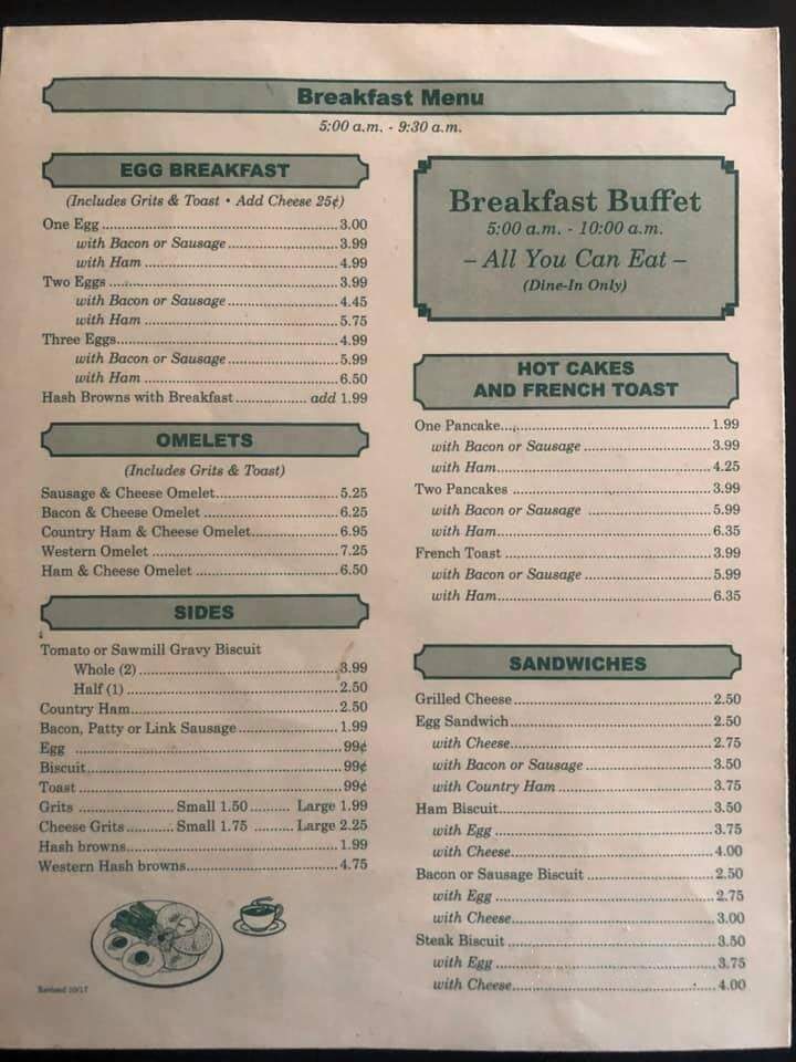 A Js Resturant - Monroeville, AL menu_pic