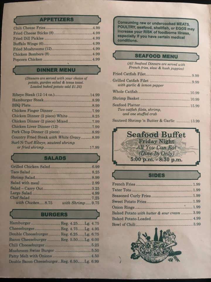 A Js Resturant - Monroeville, AL menu_pic
