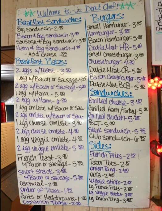 Hometown Doughnuts - Van Alstyne, TX menu_pic