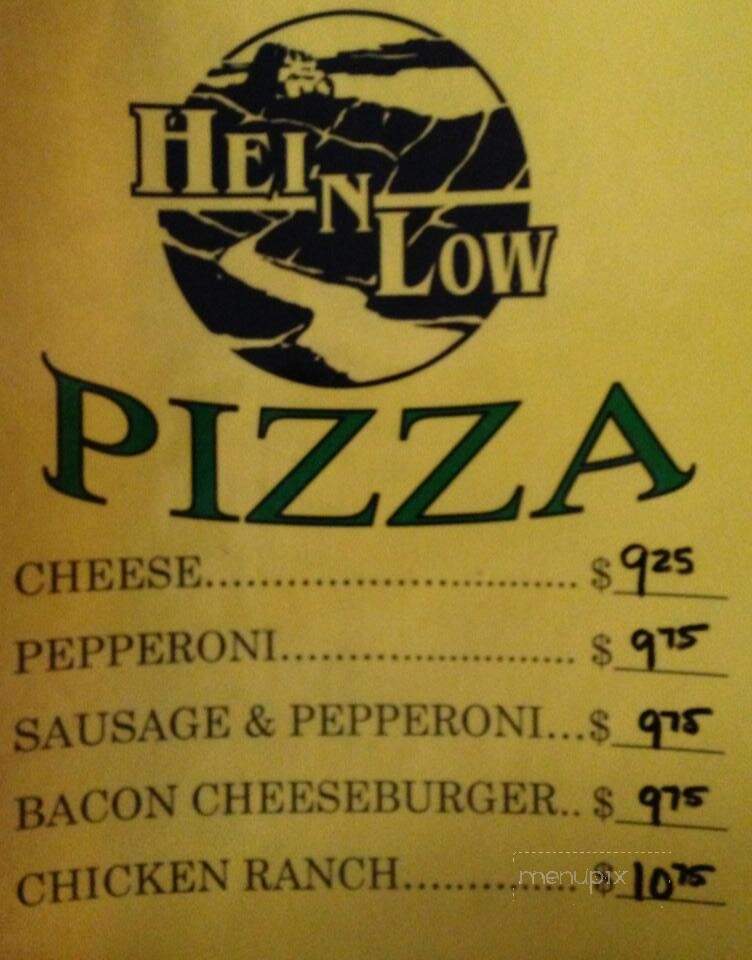 Hei-N-Low Bar - Winona, MN menu_pic