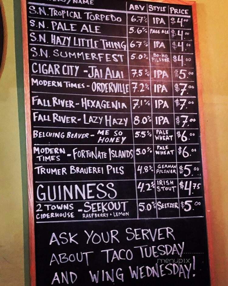 Duffy's Tavern - Chico, CA menu_pic