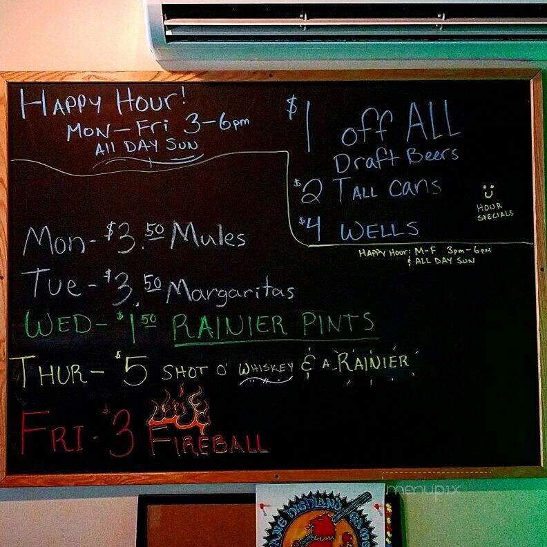 Brown Derby Tavern - Spokane, WA menu_pic