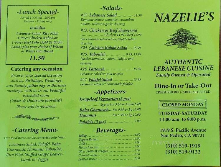 Nazelie's Lebanese Cafe - San Pedro, CA