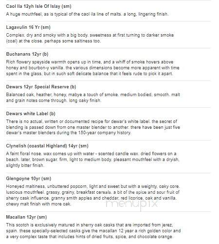 Rusty Nail - Watertown, WI menu_pic