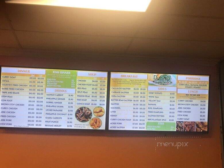 D & G Restaurant - Miramar, FL menu_pic