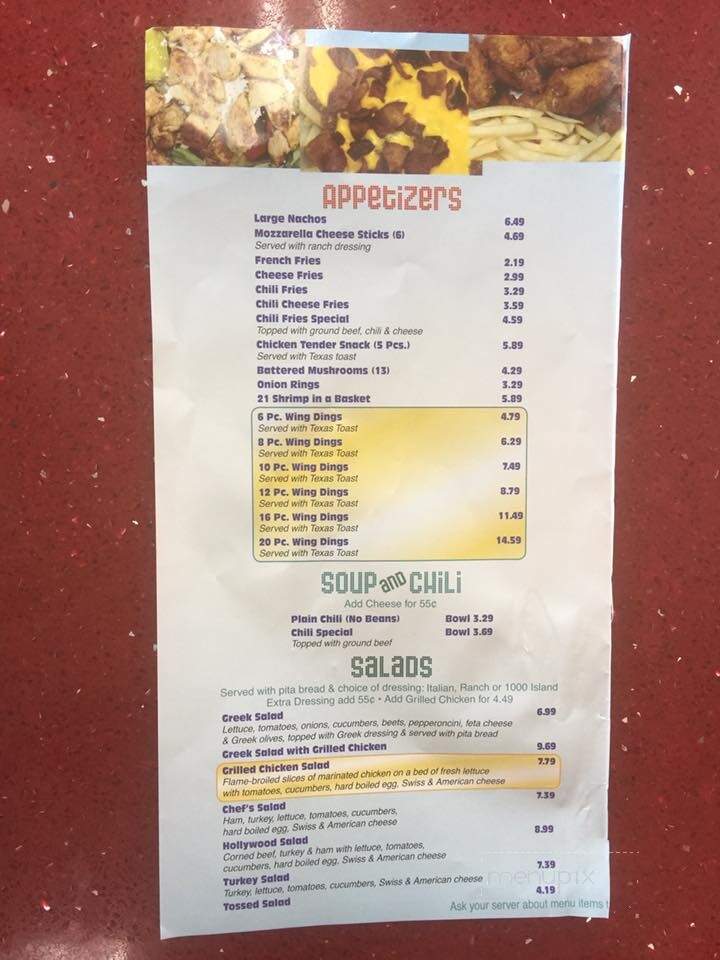 Hollywood Coney Island - Detroit, MI menu_pic