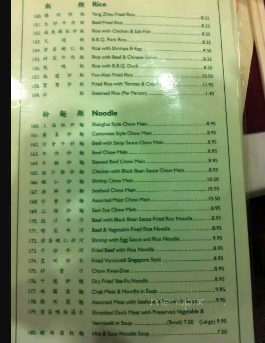 Rideau Tavern & Restaurants - Ottawa, ON menu_pic