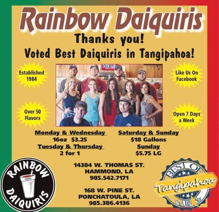 Rainbow Daiquiris & Deli - Hammond, LA