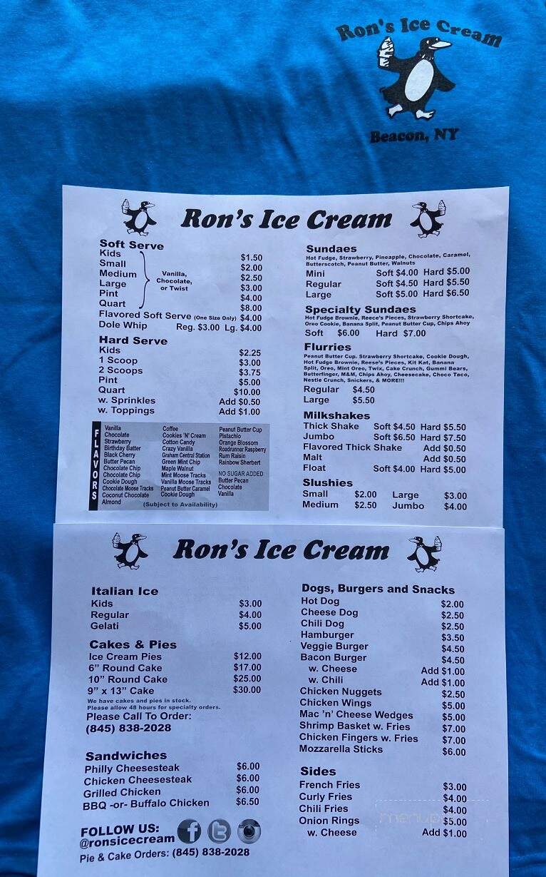Ron's Ice Cream - Beacon, NY
