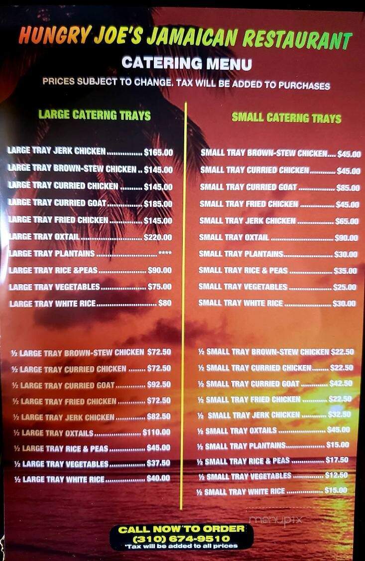 Hungry Joe's Burgers - Inglewood, CA menu_pic