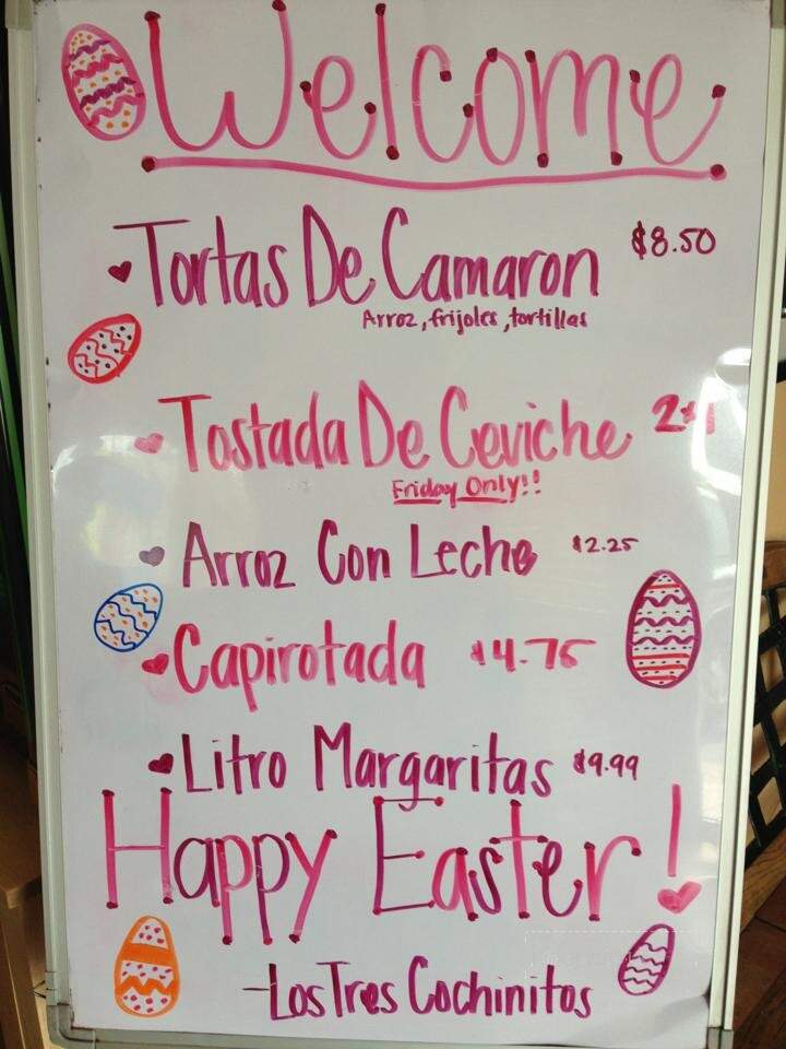 Los Tres Cochinitos Restaurant - Los Angeles, CA menu_pic