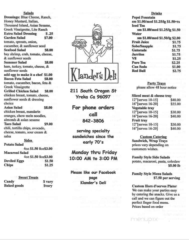 Klander Delicatessen - Yreka, CA