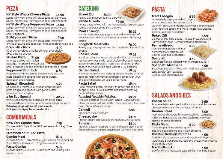Dino's Little Italy - Simpsonville, KY menu_pic