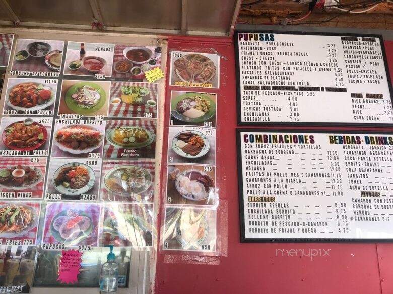 La Autentica Taqueria & Pupuseria - Portland, OR menu_pic