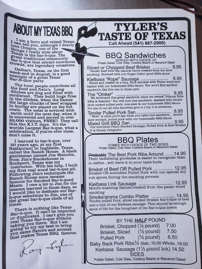 Texas BBQ - Klamath Falls, OR