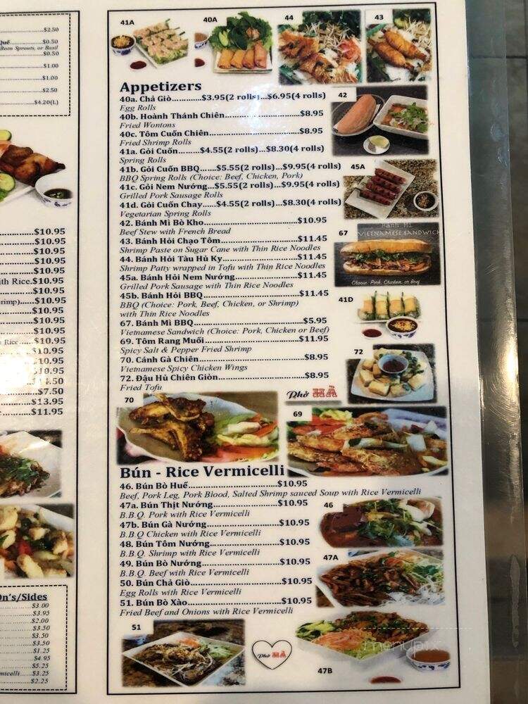 Pho Ha Vietnamese Restaurant - Fontana, CA menu_pic