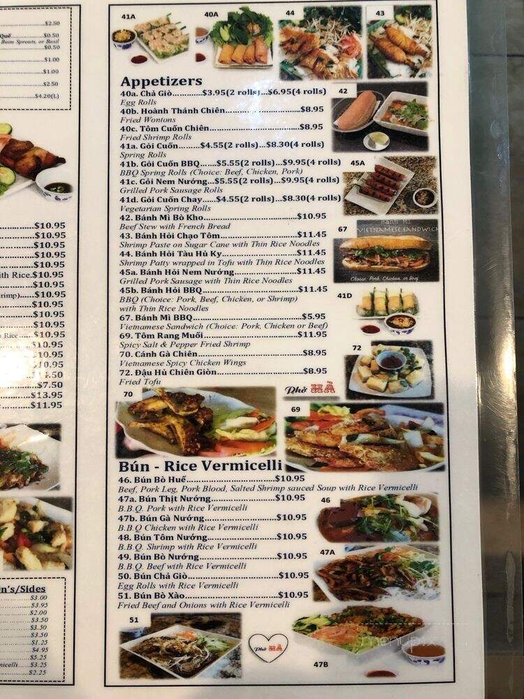 Pho Ha Vietnamese Restaurant - Fontana, CA menu_pic