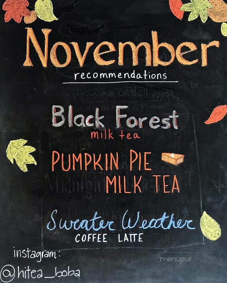 Hi Tea - Rogers, AR menu_pic