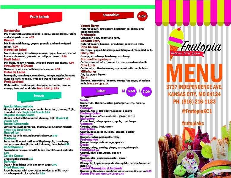 Frutopia KC - Kansas City, MO menu_pic