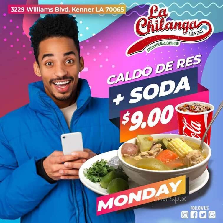 La Chilanga - Kenner, LA menu_pic