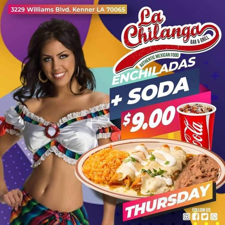 La Chilanga - Kenner, LA menu_pic