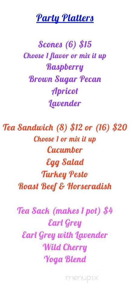 Simply Tea - Richmond, VA menu_pic