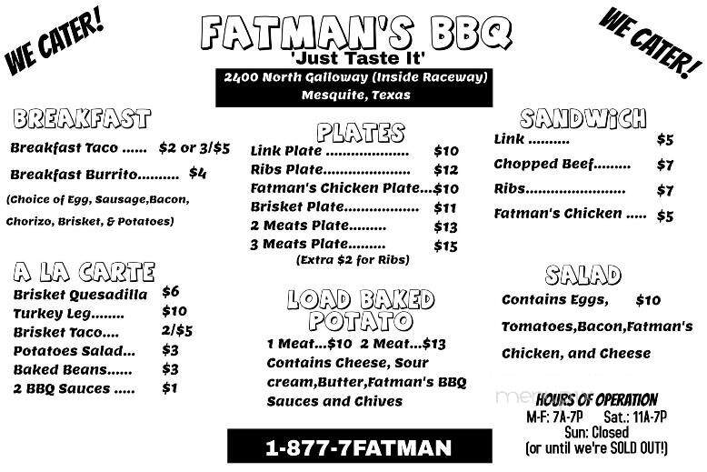 Fat Man's BBQ - Mesquite, TX