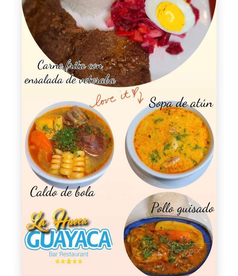 La Hueca Guayaca - Queens, NY menu_pic