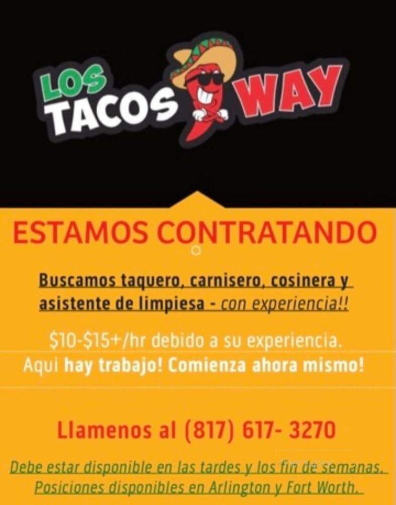 Los Tacos Way - Arlington, TX menu_pic