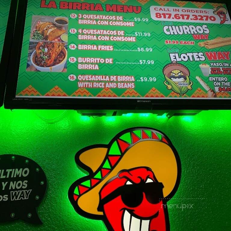 Los Tacos Way - Arlington, TX menu_pic