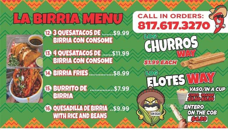 Los Tacos Way - Arlington, TX menu_pic