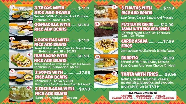 Los Tacos Way - Arlington, TX menu_pic