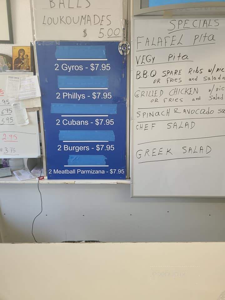 Olympic Deli - Tarpon Springs, FL menu_pic