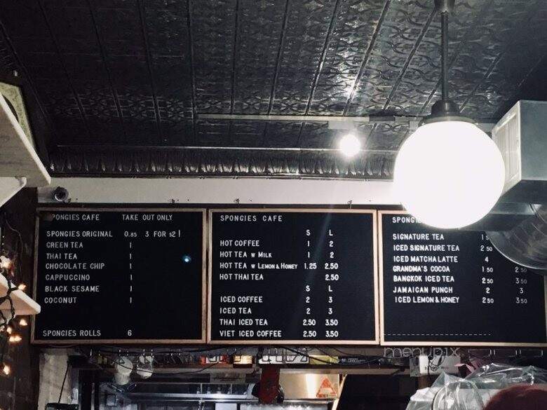 Spongies Cafe - New York, NY menu_pic