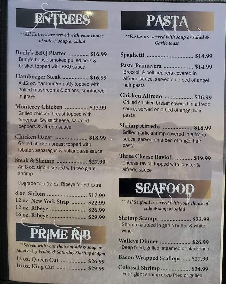 Burlys Roughrider - Belfield, ND menu_pic