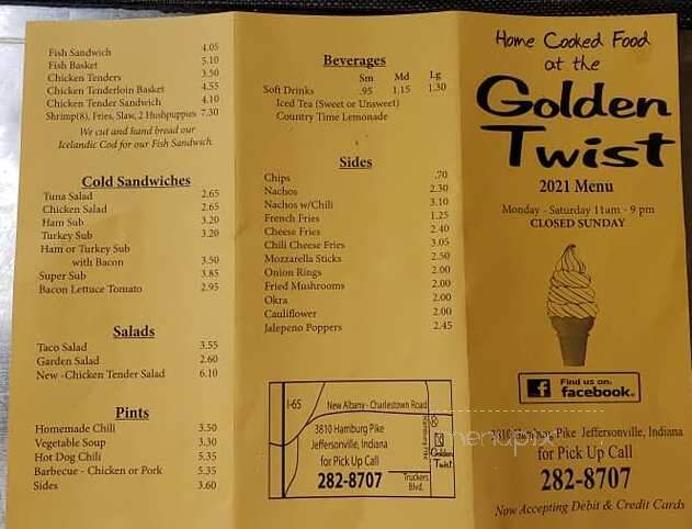 Golden Twist - Jeffersonville, IN menu_pic