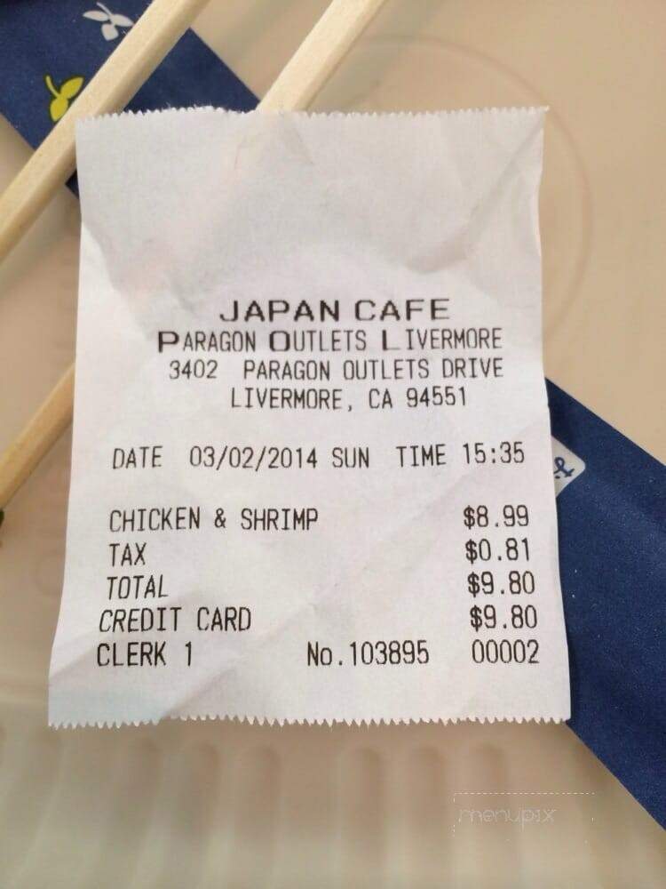 Japan Cafe - Livermore, CA menu_pic