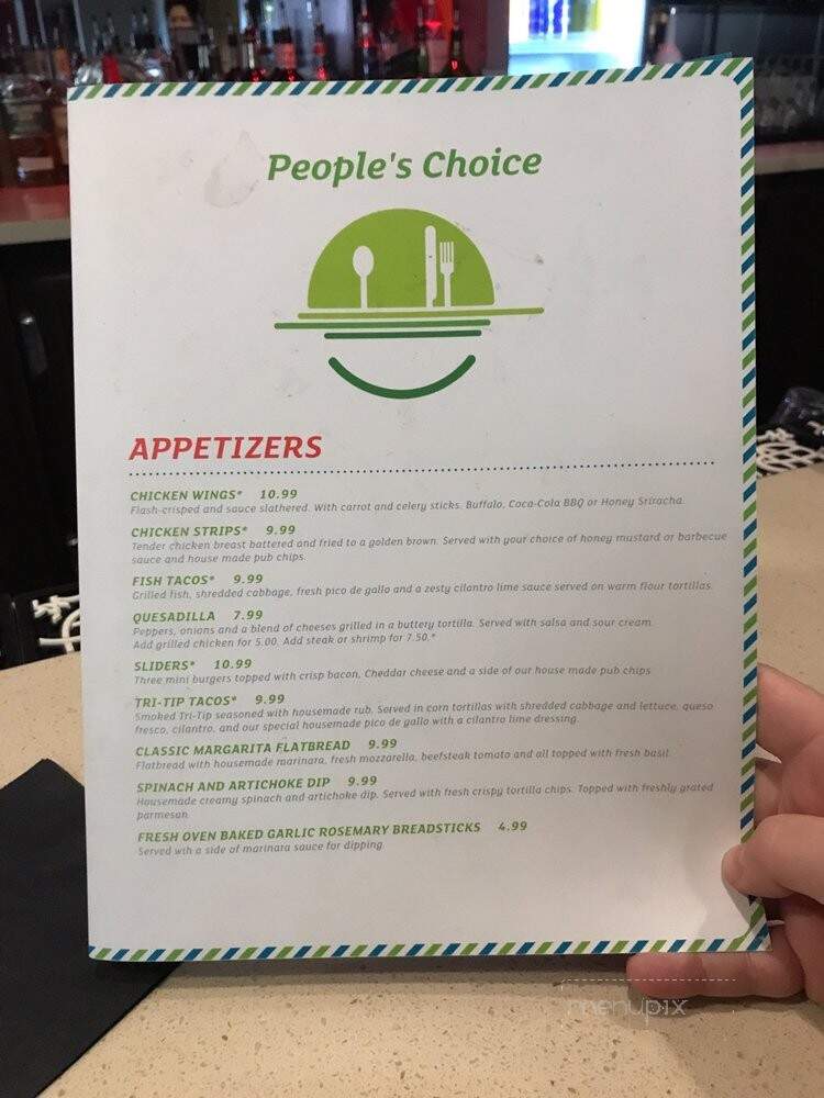Holiday Inn's Casting Call Lounge - Burbank, CA menu_pic
