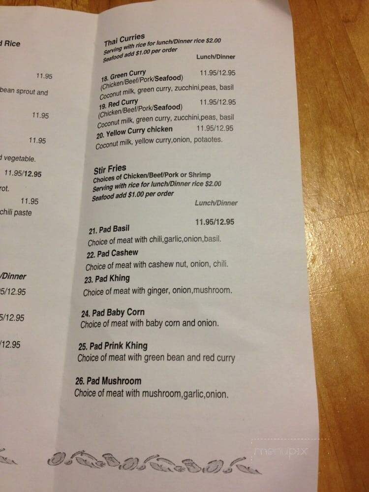 Jen's Thai Food - Tok, AK menu_pic
