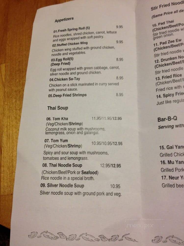 Jen's Thai Food - Tok, AK menu_pic