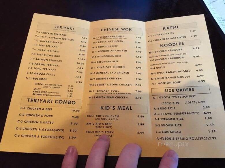 Big Teriyaki - Lynnwood, WA menu_pic
