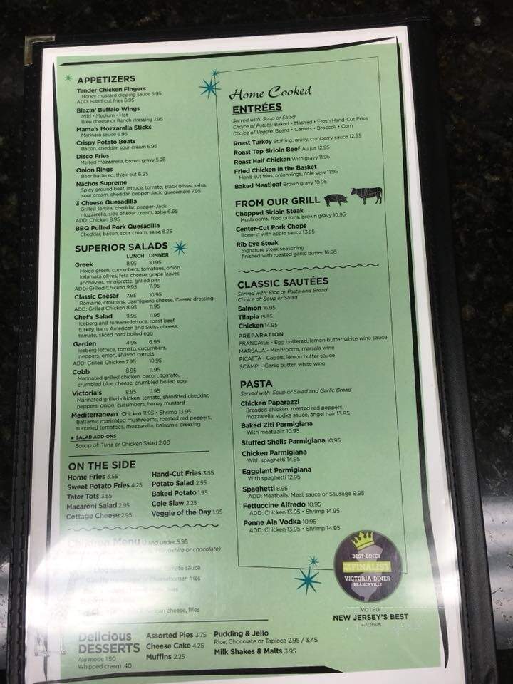 Victoria Diner - Branchville, NJ menu_pic