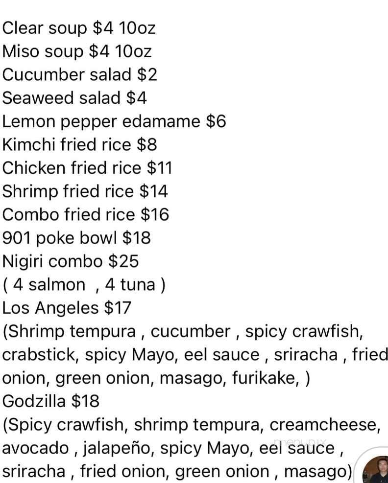 Sushi Jimmi - Memphis, TN menu_pic