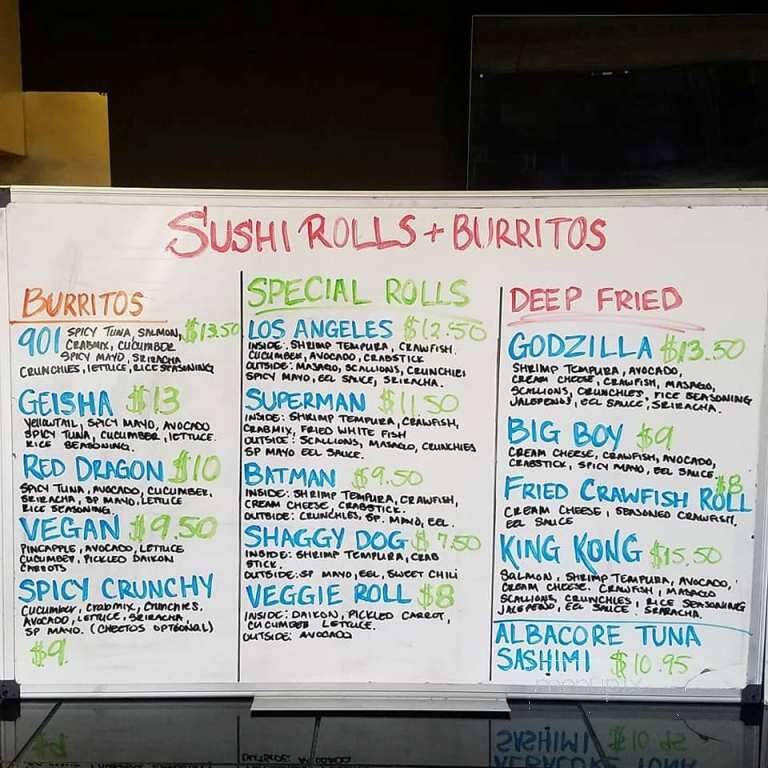 Sushi Jimmi - Memphis, TN menu_pic