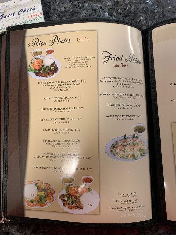 Pho Viet Express - San Diego, CA menu_pic