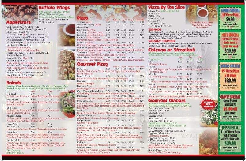 Little Anthony's Pizza - Minneola, FL menu_pic