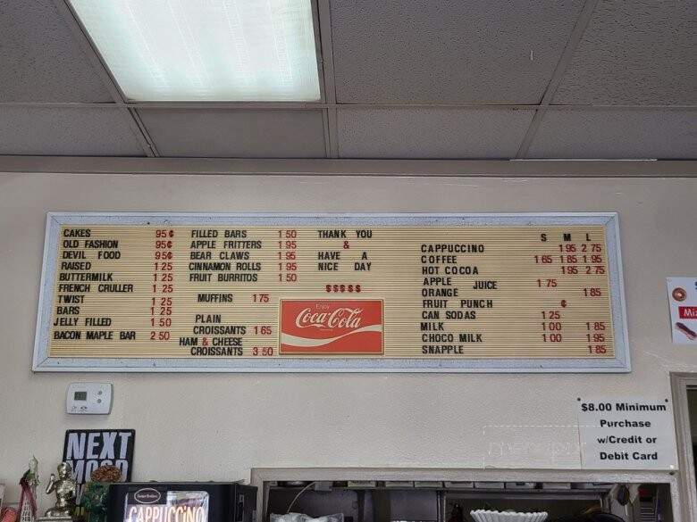 Country Donuts - Lakeside, CA menu_pic