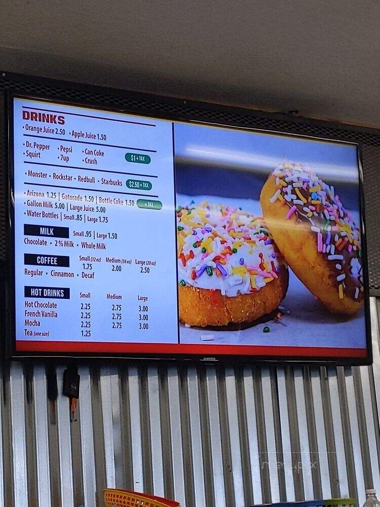 Missing Hole Donut Shop - Castroville, CA menu_pic