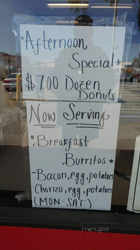 Missing Hole Donut Shop - Castroville, CA menu_pic