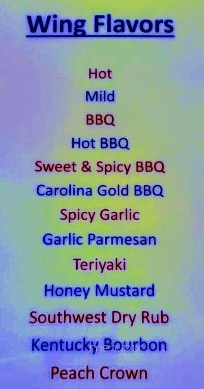The Y Tavern - Uhrichsville, OH menu_pic